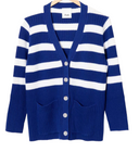 STRIPED V CARDIGAN