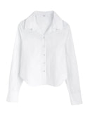 LILY CROPPED POPLIN SHIRT