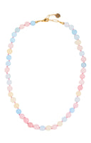 NECKLACE CALCEDONY PINK MIXED