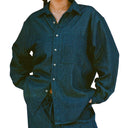 DENIM BIG BUTTON UP