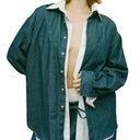 DENIM BIG BUTTON UP