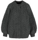 CABLE BUTTONED JACKET