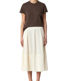 GONNA GEA ROCK MIDI CREAM SKIRT