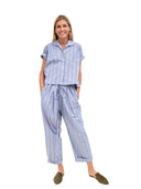 DRAWSTRING PANT ORGANIC STRIPE