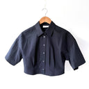 CROPPED WAISTED SHIRT