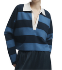 STRIPED KNIT POLO