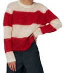 STRIPED LUXURY MOHAIR SWEATER