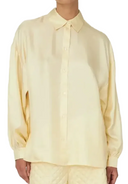 OVERSIZED SILK SHIRT WITH BOW